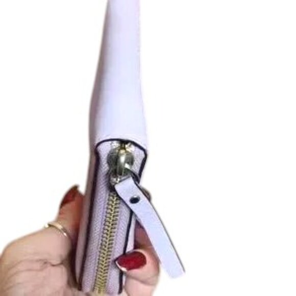 Kate Spade Purple Leather Full Size Zip Wallet EUC - Picture 6 of 7